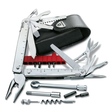 Logo trade promotional gifts picture of: SwissTool Plus - 39 tools Victorinox