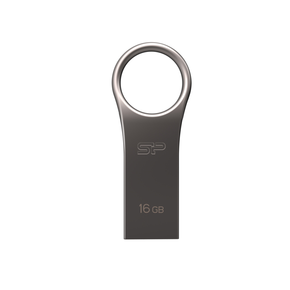 Logo trade promotional gift photo of: Pendrive 3.0 Silicon Power JEWEL J80 TITANIUM 16GB