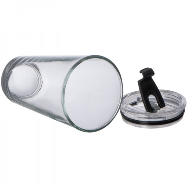 Logotrade promotional product image of: Glass mug with lid WATTENSCHEID 400 ml