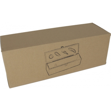 Logo trade promotional gifts image of: Wooden wine box SAINT-ETIENNE
