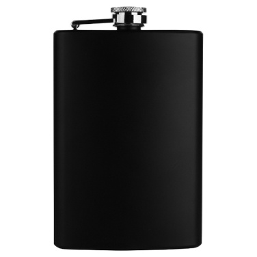 Logotrade promotional item image of: Hip flask OLYMPOS Schwarzwolf