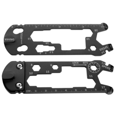 Logo trade promotional giveaways image of: Bike tools INARI Schwarzwolf