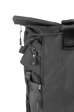 Logo trade promotional products image of: Rolltop backpack ELBERT Schwarzwolf