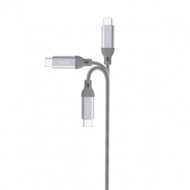 Logotrade corporate gift picture of: Nylon data transfer cable LK30 Type - C Quick Charge 3.0