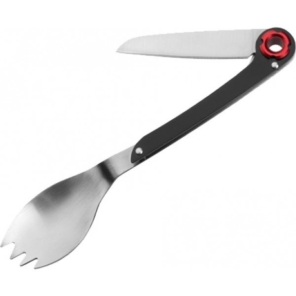 Logo trade corporate gifts image of: Multifunctional spoon LATEMAR Schwarzwolf