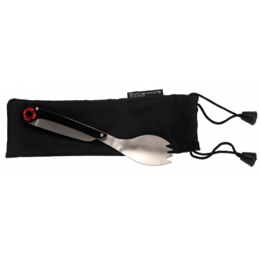Logo trade promotional products image of: Multifunctional spoon LATEMAR Schwarzwolf