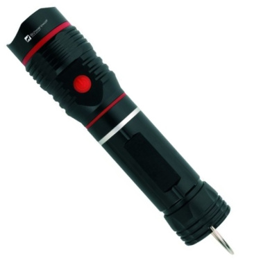 Logo trade business gifts image of: Flashlight BIWA Schwarzwolf