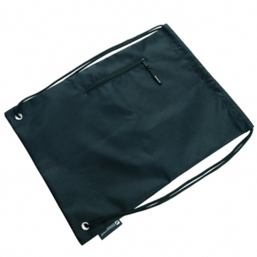 Logo trade promotional gifts image of: Drawstring bag NUNAVUT Schwarzwolf