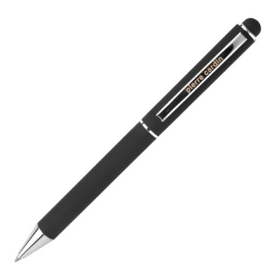 Logo trade promotional merchandise picture of: Metal ballpoint pen, touch pen, soft touch CLAUDIE Pierre Cardin