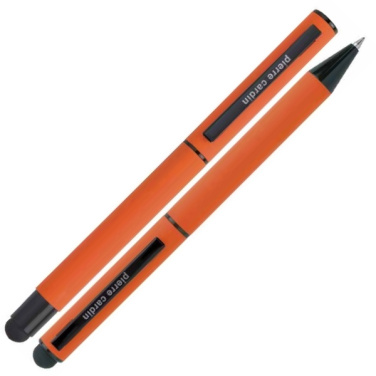 Logo trade advertising products image of: Writing set touch pen, soft touch CELEBRATION Pierre Cardin
