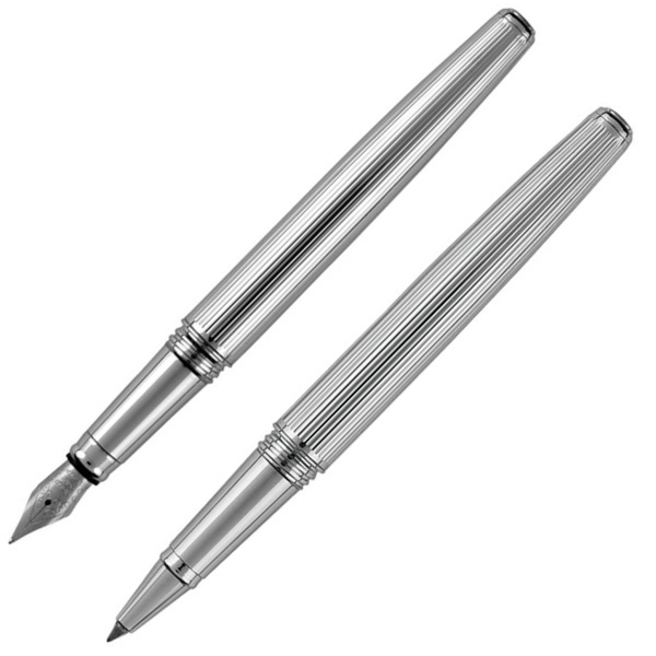 Logo trade corporate gifts image of: Writing set fountain pen & roller CHRISTOPHE Pierre Cardin