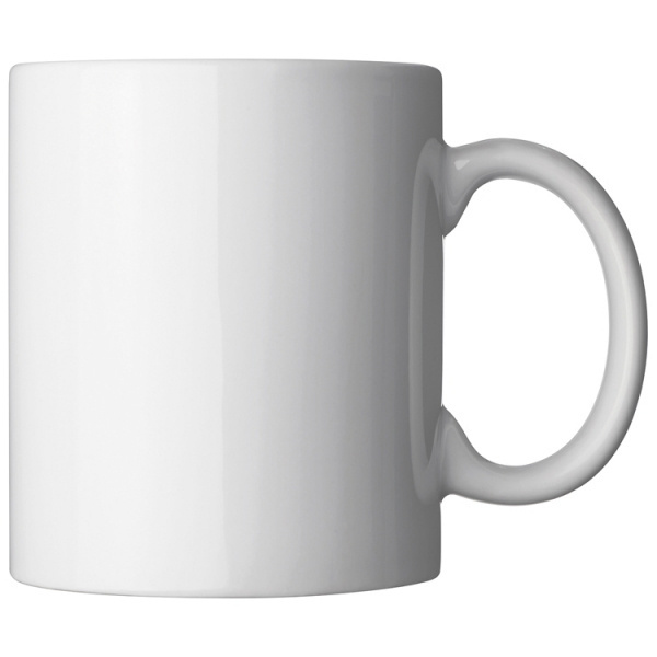 Logo trade promotional giveaways image of: Classic coffee mug for allover print VIESTE 300 ml