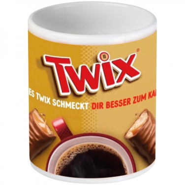 Logo trade promotional gift photo of: Classic coffee mug for allover print VIESTE 300 ml