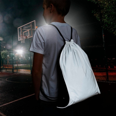 Logo trade promotional giveaways image of: Drawstring bag DENISON Schwarzwolf