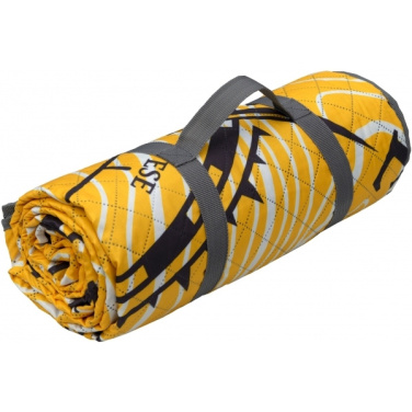Logotrade promotional product image of: Foldable picnic blanket ALVERNIA Schwarzwolf