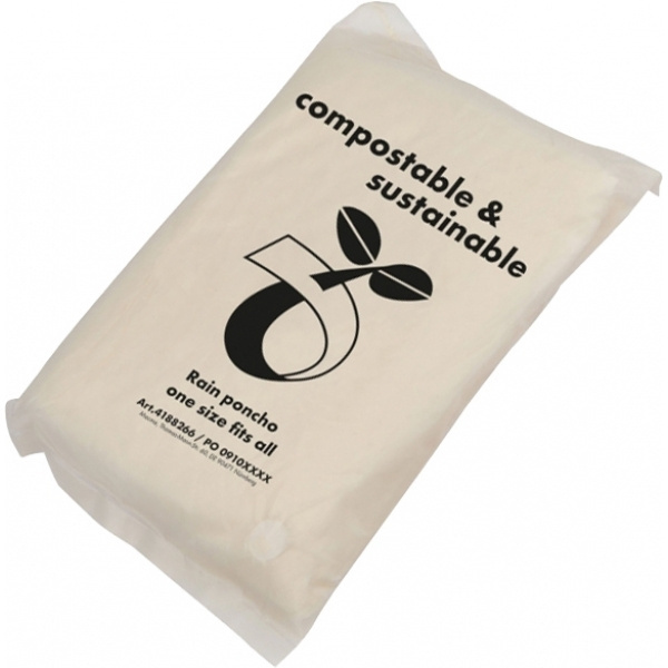 Logo trade promotional giveaways picture of: Rain poncho FLEURUS