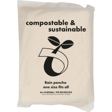 Logo trade promotional merchandise photo of: Rain poncho FLEURUS