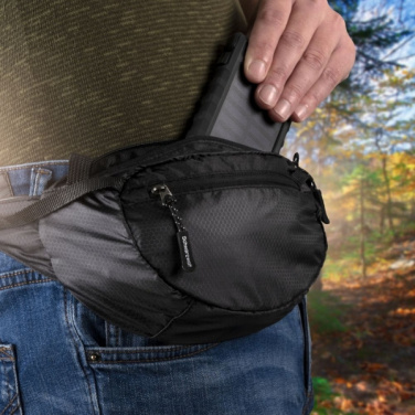 Logo trade promotional gifts picture of: Waist bag MOBILA Schwarzwolf
