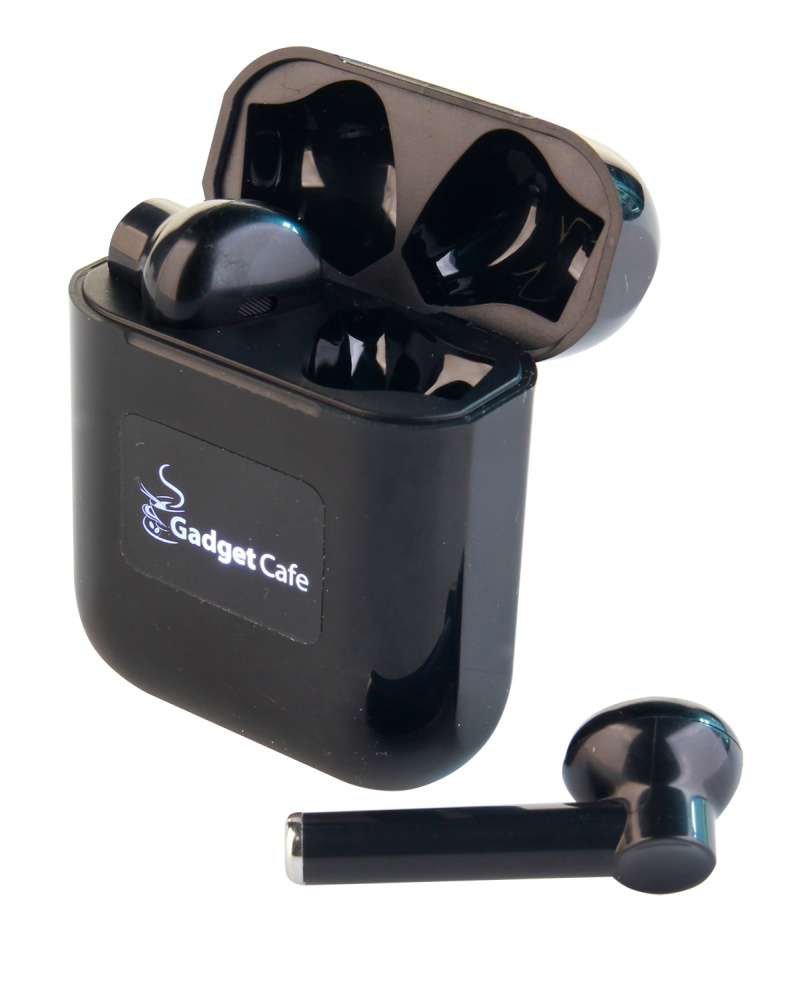 Logotrade promotional gift picture of: Wireless earbuds with light up logo