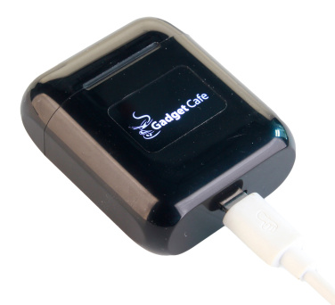Logo trade promotional giveaways picture of: Wireless earbuds with light up logo