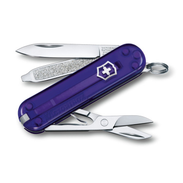 Logo trade advertising products image of: Pocket knife Classic SD transparent Victorinox