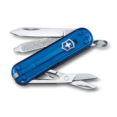 Logo trade corporate gift photo of: Pocket knife Classic SD transparent Victorinox