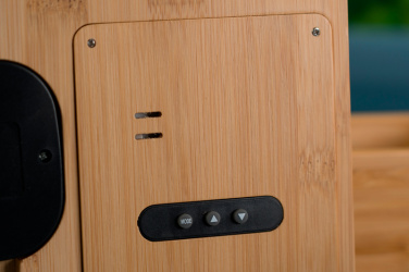 Logo trade corporate gifts image of: Bamboo weather station GRANADA