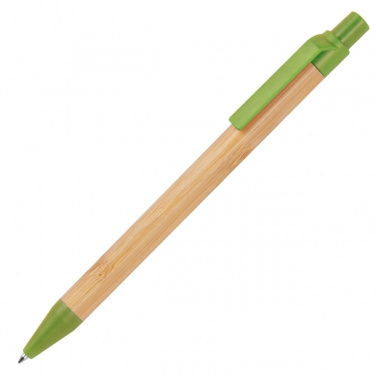 Logo trade promotional giveaways picture of: Wheatstraw and bamboo ballpen HALLE