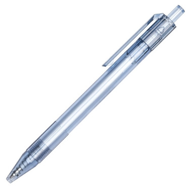 Logo trade promotional merchandise image of: Transparent ballpen GLASGOW