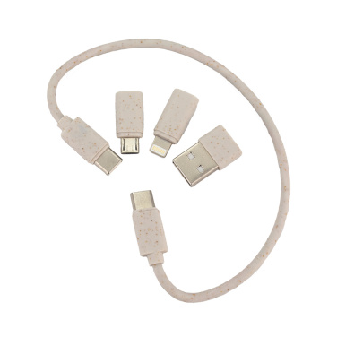 Logotrade promotional merchandise photo of: 4in1 cable in wooden case, LH-ZM01