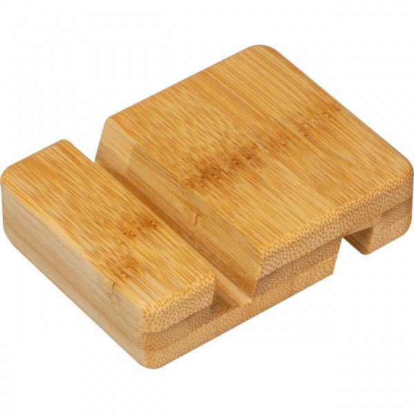 Logotrade promotional merchandise picture of: Bamboo smartphone holder SAN SEBASTIAN