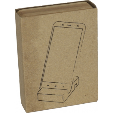 Logotrade advertising products photo of: Bamboo smartphone holder SAN SEBASTIAN
