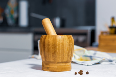 Logo trade promotional gifts image of: Wooden mortar SALVADOR