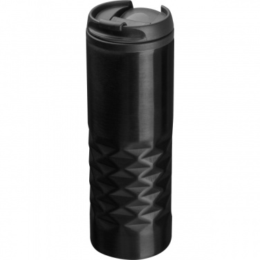Logo trade corporate gift photo of: Thermal stainless steel mug SANTANDER 500 ml
