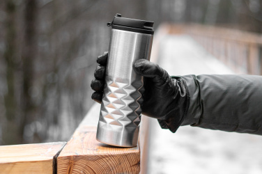 Logotrade advertising product picture of: Thermal stainless steel mug SANTANDER 500 ml