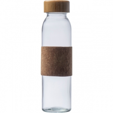 Logo trade advertising products image of: Glass bottle SKOPJE 500 ml
