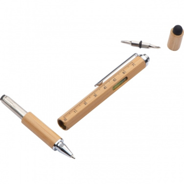 Logo trade promotional gifts picture of: 6in1 multifunctional pen COIMBRA