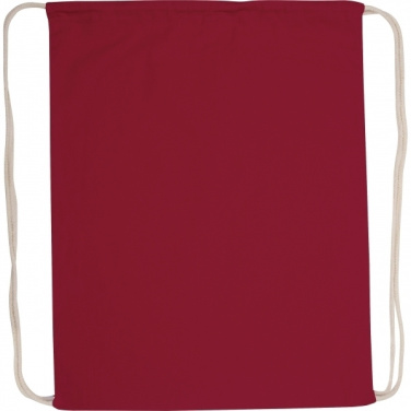 Logo trade promotional gift photo of: Cotton gym bag BUDAPEST