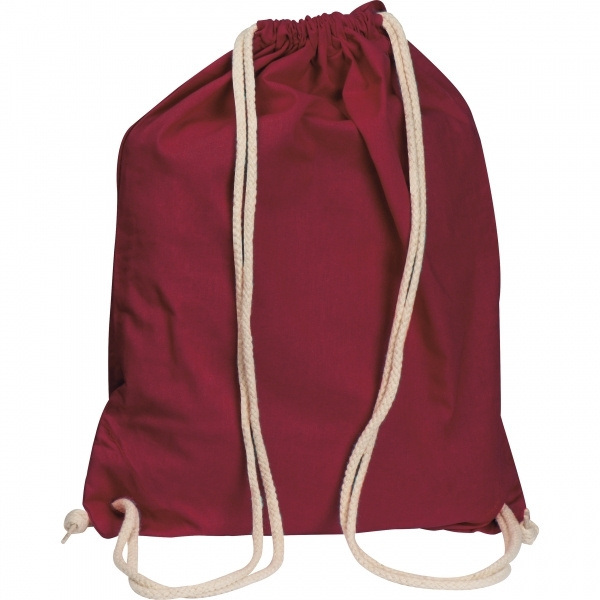 Logo trade advertising products image of: Cotton gym bag CARLSBAD