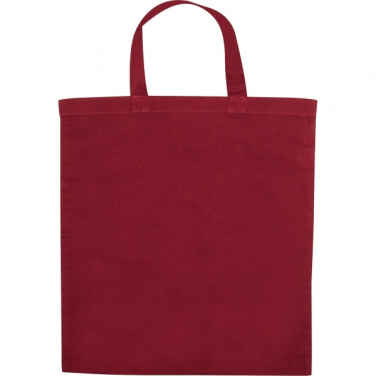 Logo trade promotional item photo of: Cotton bag with short handles BREGENZ