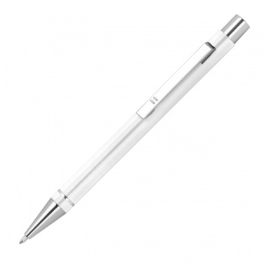 Logo trade promotional giveaways image of: Metal semi gel ballpoint Pen ALMEIRA
