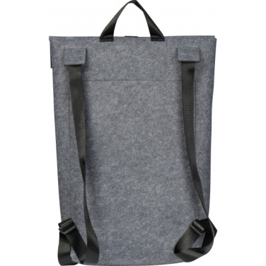Logo trade promotional giveaway photo of: RPET Felt Backpack BIRMINGHAM