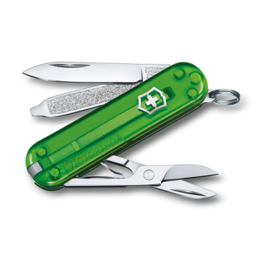 Logo trade business gifts image of: Pocket knife Classic SD transparent Victorinox