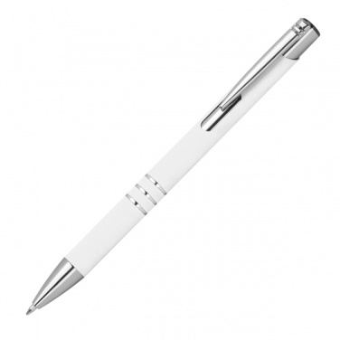 Logo trade promotional merchandise image of: Semi gel pen soft touch DUNMORE