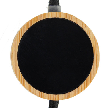 Logotrade corporate gifts photo of: 4in1 long wooden cable with elighted logo for engraving