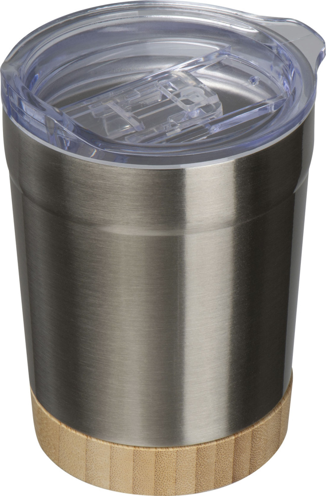 Logo trade promotional giveaways image of: Recycled steel cup Turin