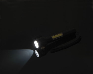 Logo trade promotional merchandise photo of: Rechargeable flashlight Trent