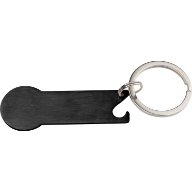Logo trade promotional items picture of: Keyring with shopping cart chip STICKIT