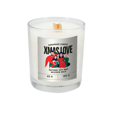 Logotrade promotional giveaways photo of: Soy candle 190g Christmas love