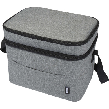 Logo trade promotional merchandise photo of: Tundra GRS RPET double compartments cooler bag 13L